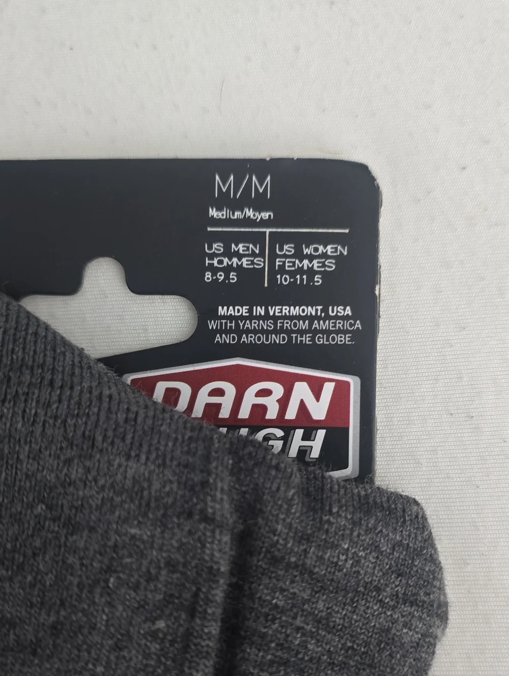 Darn Tough Men's Vangrizzle Boot Midweight Hiking Socks - M